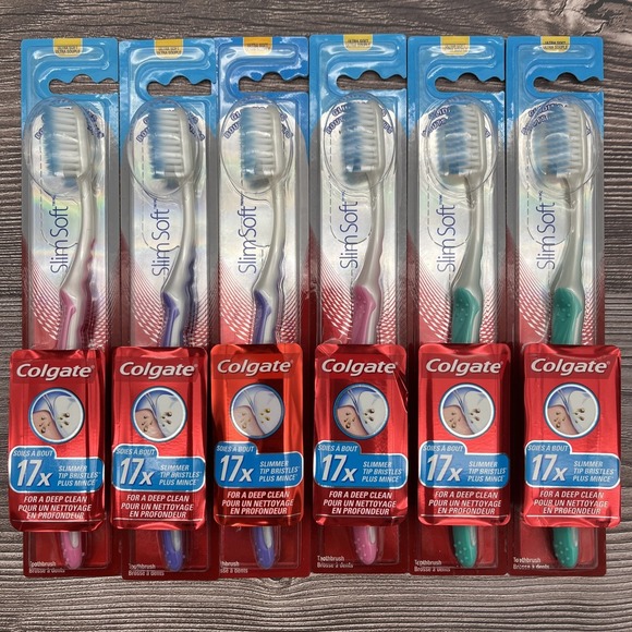 Bath, Skin & Hair | 6pack Colgate Slim Soft Gliding Tips Toothbrush ...